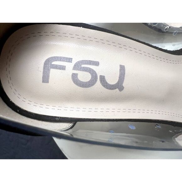 FSJ Women Studded Pointed Toe Transparent Pumps High Heels Pumps SZ 9.5:NWOB - Picture 10 of 11